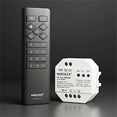 230V LED-Dimmer (Triac) & 2,4 GHz 4-Zonen-Fernbedienung SLIM – SET