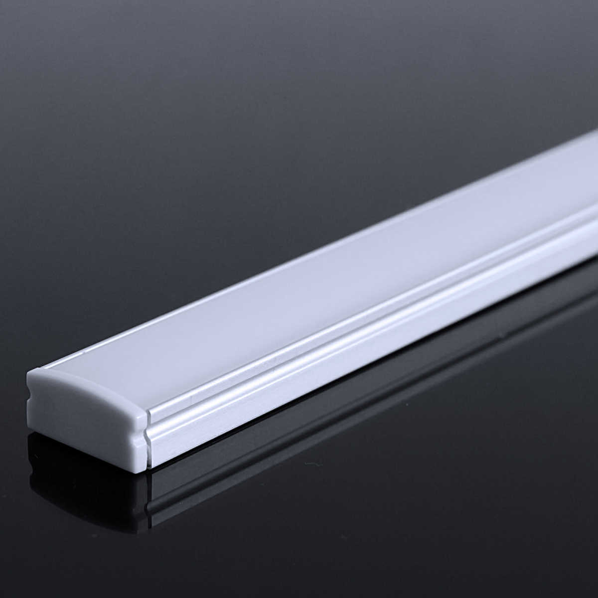 LED Flachprofil "Slim-Line" | Abdeckung diffus | Zuschnitt auf 14cm |