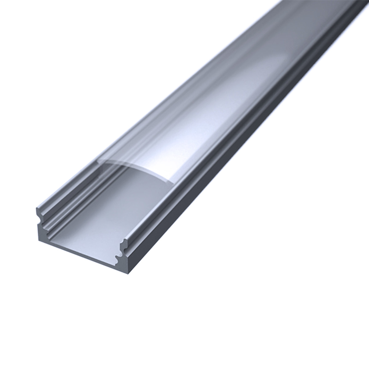 LED Flachprofil "Slim-Line" | Abdeckung transparent | Zuschnitt auf 109cm |