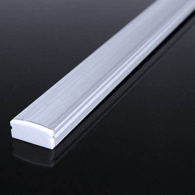 LED Flachprofil "Slim-Line" | Abdeckung transparent | Zuschnitt auf 119cm |