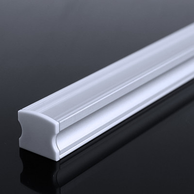 LED Aufbauprofil "Surface" | Abdeckung transparent | Zuschnitt auf 10cm |