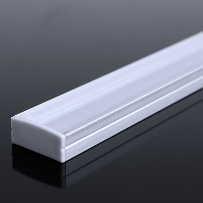 LED Flachprofil "Slim-Line max" | Abdeckung transparent | Zuschnitt auf 25cm |