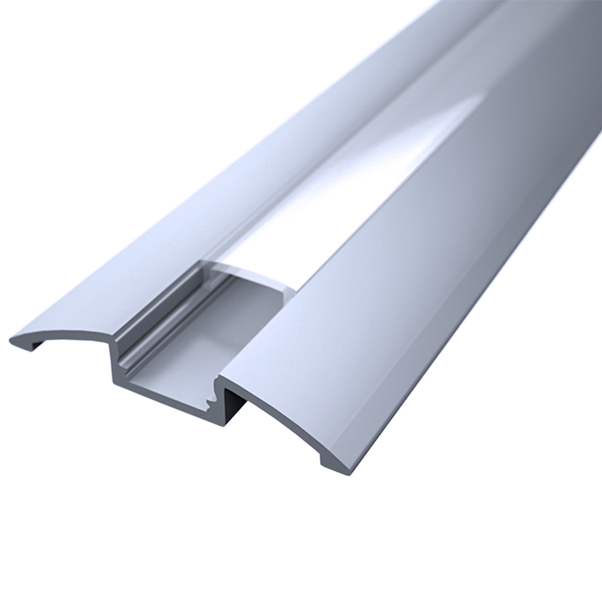 LED Flachprofil "Design-Line" | Abdeckung transparent | Zuschnitt auf 8cm |