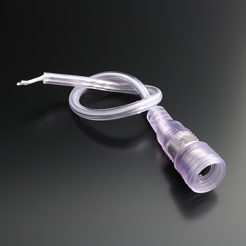 2P wasserdichtes Anschlusskabel mit DC-Buchse 5.5/2.5 – 15cm