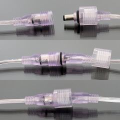 2P wasserdichtes Anschlusskabel mit DC-Buchse 5.5/2.5 – 15cm