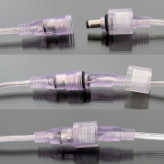 2P wasserdichtes Anschlusskabel mit DC-Buchse 5.5/2.5 – 15cm