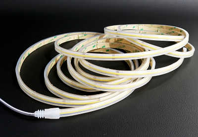5 Meter COB LED Stripe wasserdicht IP68 weiß | 45Watt 4950 Lumen | CRI 90+ 24VDC 180°