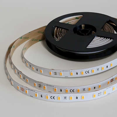 LED-Strip 70x 5630 LEDs | 15 Watt - 1406 Lumen je Meter | warmweiß 2700K | CRI 90+ 24VDC 120° |
