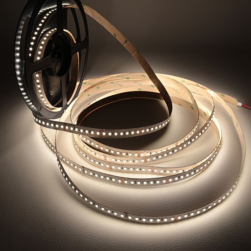 LED-Streifen flexibel 140 × 2835 LEDs – 21 W – 2010 lm/m – neutralweiß 4500 K – CRI 90+ 24V DC 120°