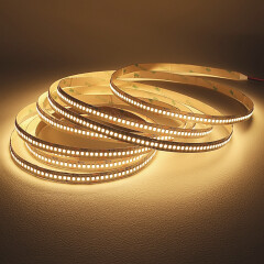 Constant Current LED-Streifen – 240 × 2835 LEDs – 19 W – 1920 lm/m – warmweiß 3000 K – CRI 90+ 24V DC 120°