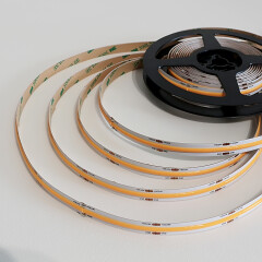 COB LED Stripe – 528x LED Chips – 15 W – 1200 lm/m – warmweiß 2700 K – CRI 90+ 24V DC 180°