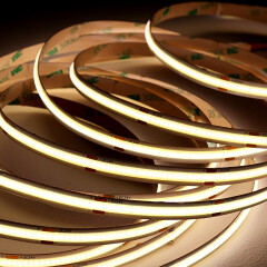 COB LED Streifen – 9 W – 900 Lumen 480x LEDs je Meter – neutralweiß 4000 K – CRI 90+ 24V DC 180°