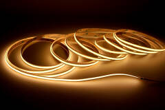 COB LED Streifen – 9 W – 720 Lumen 480x LEDs je Meter – warmweiß 2700 K – CRI 90+ 24V DC 180°