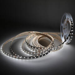 Dual White tunable CCT LED Streifen – 140 × 2835 LEDs – 2 × 10Watt je Meter – 2700 K-6400 K – CRI 90+ 24V DC 120°