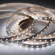 Dual White tunable CCT LED Streifen – 140 × 2835 LEDs – 2 × 10Watt je Meter – 2700 K-6400 K – CRI 90+ 24V DC 120°