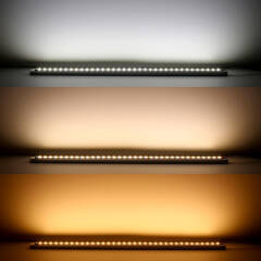 CCT LED Band mit einstellbarer Farbtemperatur – 140 × 5630 LEDs – 2 × 16Watt je Meter – Dualweiß 2700 K-6500 K – CRI 90+ 24V DC 120°