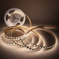 CCT LED Band mit einstellbarer Farbtemperatur – 140 × 5630 LEDs – 2 × 16Watt je Meter – Dualweiß 2700 K-6500 K – CRI 90+ 24V DC 120°