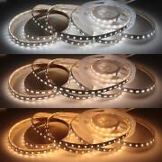 CCT LED Band mit einstellbarer Farbtemperatur – 140 × 5630 LEDs – 2 × 16Watt je Meter – Dualweiß 2700 K-6500 K – CRI 90+ 24V DC 120°