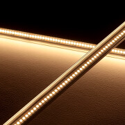 Constant Current Slim-Line LED-Leiste – klar – 240 × 2835 LEDs – 19 W – 1920 lm/m – warmweiß – CRI 90+ 24V DC 120°