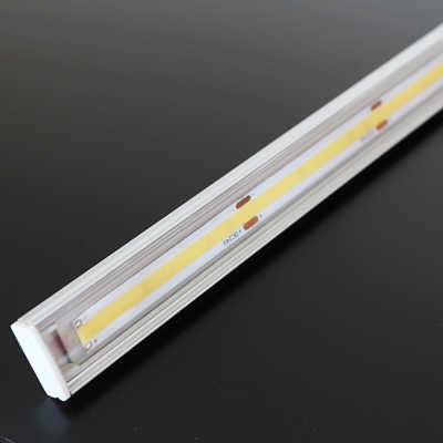 COB LED Leiste "Slim-Line" | klar | 528x COB LED Chips | 15 Watt - 1500 Lumen je Meter | tageslichtweiß | CRI 90+ 24VDC 180° |