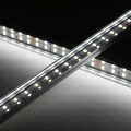 Double Line LED Leiste "Slim-Line max" | klar | 140x 5630 LEDs | 29 Watt - 3133 Lumen je Meter | tageslichtweiß | CRI 90+ 24VDC 120° |