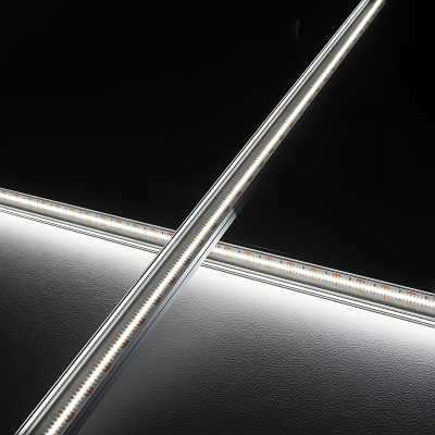 High-CRI LED Lichtleiste "Slim-Line max" | klar | 420x 1808 LEDs | 20 Watt - 2300 Lumen je Meter | tageslichtweiß | CRI 95+ 24VDC 120° |