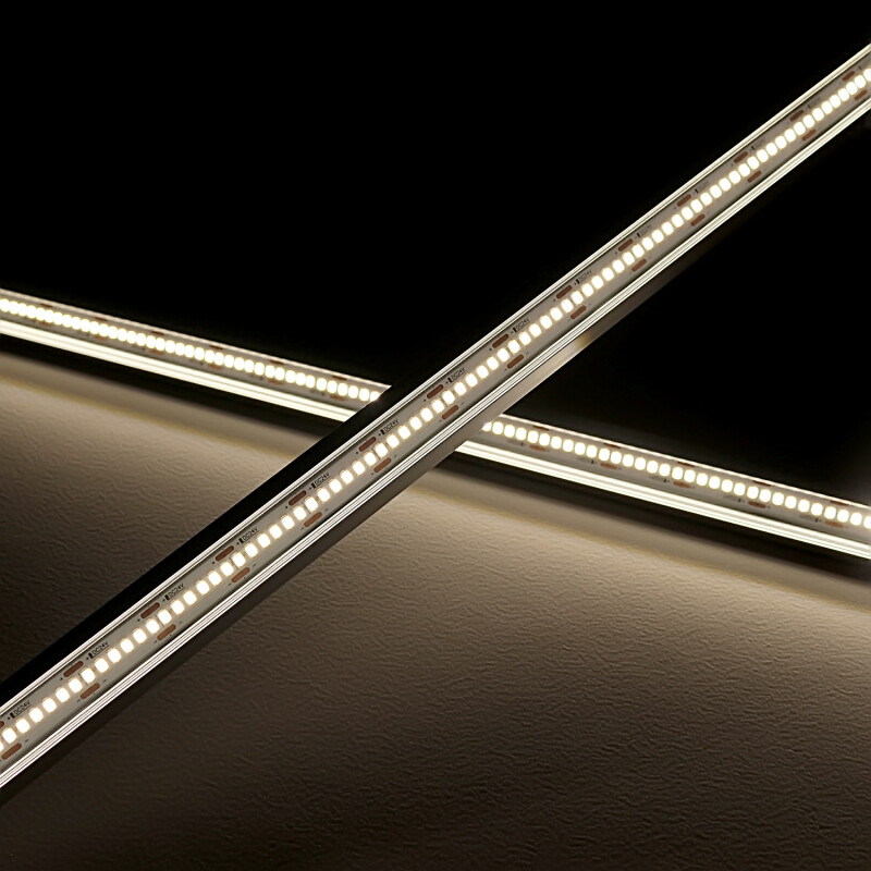 Constant Current LED Eck-Leiste Corner – klar – 240 × 2835 LEDs – 19 W – 2060 lm/m – neutralweiß – CRI 90+ 24V DC 120°