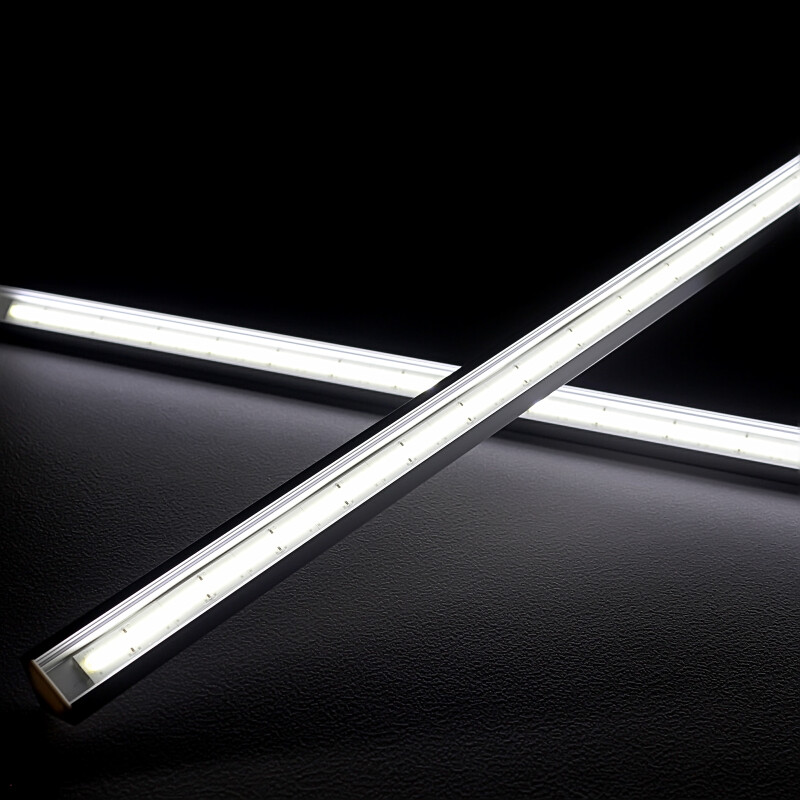 COB 90° LED-Eckleiste Corner – klar – 528x COB LED Chips – 15 W – 1500 lm/m – tageslichtweiß – CRI 90+ 24V DC 180°
