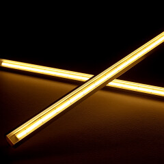 COB 90° LED-Eckleiste Corner – klar – 528x COB LED Chips – 15 W – 1200 lm/m – warmweiß – CRI 90+ 24V DC 180°