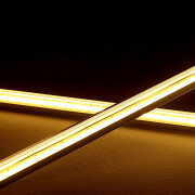 COB 90° LED-Eckleiste Corner – klar – 528x COB LED Chips – 15 W – 1200 lm/m – warmweiß – CRI 90+ 24V DC 180°