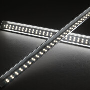 Double Line LED Eck-Leiste Corner max – klar – 140 × 5630 LEDs – 29 W – 3133 lm/m – tageslichtweiß – CRI 90+ 24V DC 120°