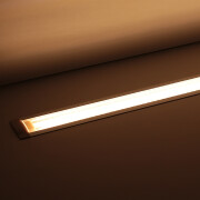 Constant Current LED Einbau-Leiste Inside – klar – 240 × 2835 LEDs – 19 W – 1920 lm/m – warmweiß – CRI 90+ 24V DC 120°