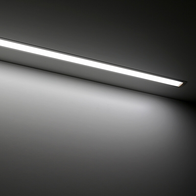 COB LED Einbauleiste Inwards – diffus – 528x COB LED Chips – 15 W – 1500 lm/m – tageslichtweiß – CRI 90+ 24V DC 180°