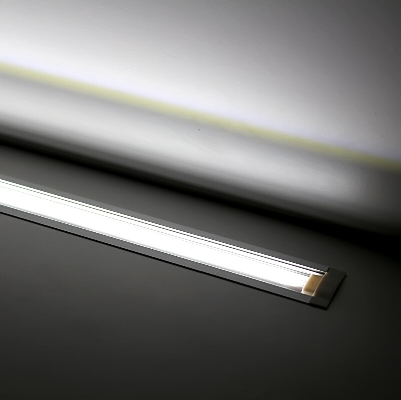 Constant Current LED Einbauleiste Inwards – klar – 240 × 2835 LEDs – 19 W – 2060 lm/m – neutralweiß – CRI 90+ 24V DC 120°