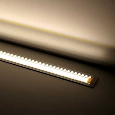 Constant Current LED Einbauleiste "Inwards" | klar | 240x 2835 LEDs | 19 Watt - 1920 Lumen je Meter | warmweiß | CRI 90+ 24VDC 120° |