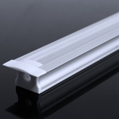LED-Leiste COB Einbauprofil Inwards 528x LED-Chips 15 W – 1500 lm/m – transparent – weiß CRI 90Ra – 180° 24V DC