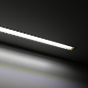 LED-Leiste COB Einbauprofil Inwards 528x LED-Chips 15 W – 1500 lm/m – transparent – weiß CRI 90Ra – 180° 24V DC