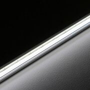 LED-Leiste COB Einbauprofil Inwards 528x LED-Chips 15 W – 1500 lm/m – transparent – weiß CRI 90Ra – 180° 24V DC