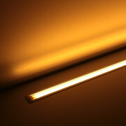 COB LED Einbauleiste Inwards – klar – 528x COB LED Chips – 15 W – 1200 lm/m – warmweiß – CRI 90+ 24V DC 180°