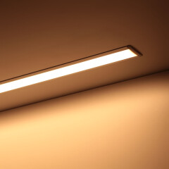 Double Line LED-Einbauleuchte Recessed – diffus – 140 × 5630 LEDs – 30 W – 2782 lm/m – warmweiß – CRI 90+ 24V DC 120°