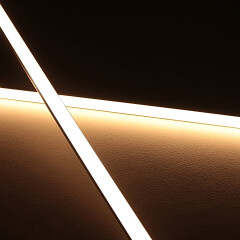 wasserdichte LED-Leiste Out-Line IP54 diffus – 240 × 2835 LEDs – 19 W – 1920 lm/m – warmweiß 3000 K – CRI 90+ 24V DC 120°