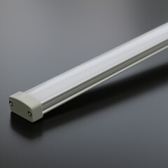 wasserdichte COB LED-Leiste Out-Line IP54 – diffus dimmbar – neutralweiß 4000 K – CRI92 24V DC 180° – 528x LED Chips 12,7 W – 1232 lm/m