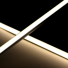 wasserdichte COB LED-Leiste Out-Line IP54 – diffus dimmbar – neutralweiß 4000 K – CRI92 24V DC 180° – 528x LED Chips 12,7 W – 1232 lm/m