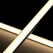 wasserdichte COB LED-Leiste Out-Line IP54 – diffus dimmbar – neutralweiß 4000 K – CRI92 24V DC 180° – 528x LED Chips 12,7 W – 1232 lm/m