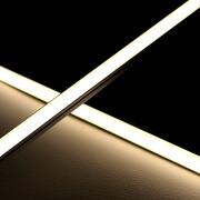 wasserdichte COB LED-Leiste Out-Line IP54 – diffus dimmbar – neutralweiß 4000 K – CRI92 24V DC 180° – 528x LED Chips 12,7 W – 1232 lm/m