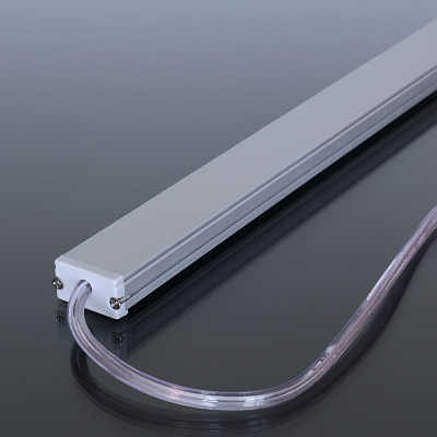 LED-Leiste Flachprofil wasserdicht "Out-Line IP54" 70x 5630 LEDs - 15 Watt - 1406 Lumen je Meter | transparent | warmweiß CRI 90Ra - 120° 24VDC |