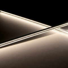 wasserdichte LED-Leiste Out-Line IP54 transparent – 240 × 2835 LEDs – 19 W – 2060 lm/m – neutralweiß 4000 K – CRI 90+ 24V DC 120°