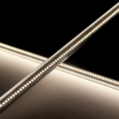 wasserdichte LED-Leiste Out-Line IP54 transparent – 240 × 2835 LEDs – 19 W – 2060 lm/m – neutralweiß 4000 K – CRI 90+ 24V DC 120°