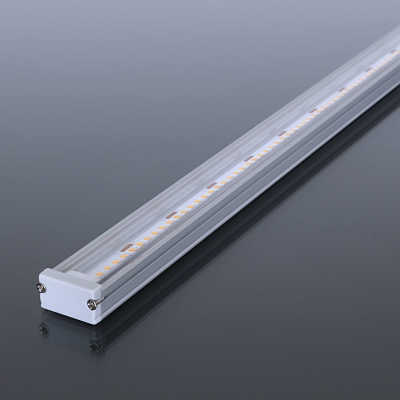 wasserdichte LED-Leiste "Out-Line IP54" transparent | 240x 2835 LEDs | 19 Watt - 2060 Lumen je Meter | neutralweiß 4000K | CRI 90+ 24VDC 120° |
