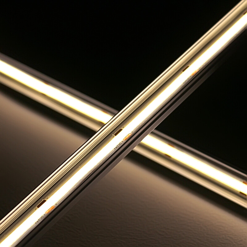 COB LED-Leiste Out-Line IP54 wasserdicht – transparent dimmbar – neutralweiß 4000 K – CRI92 24V DC 180° – 528x LED Chips 12,7 W – 1232 lm/m